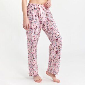 Vera Bradley Women's Cotton Pajama Pants with Pockets in Botanical Paisley Pink
